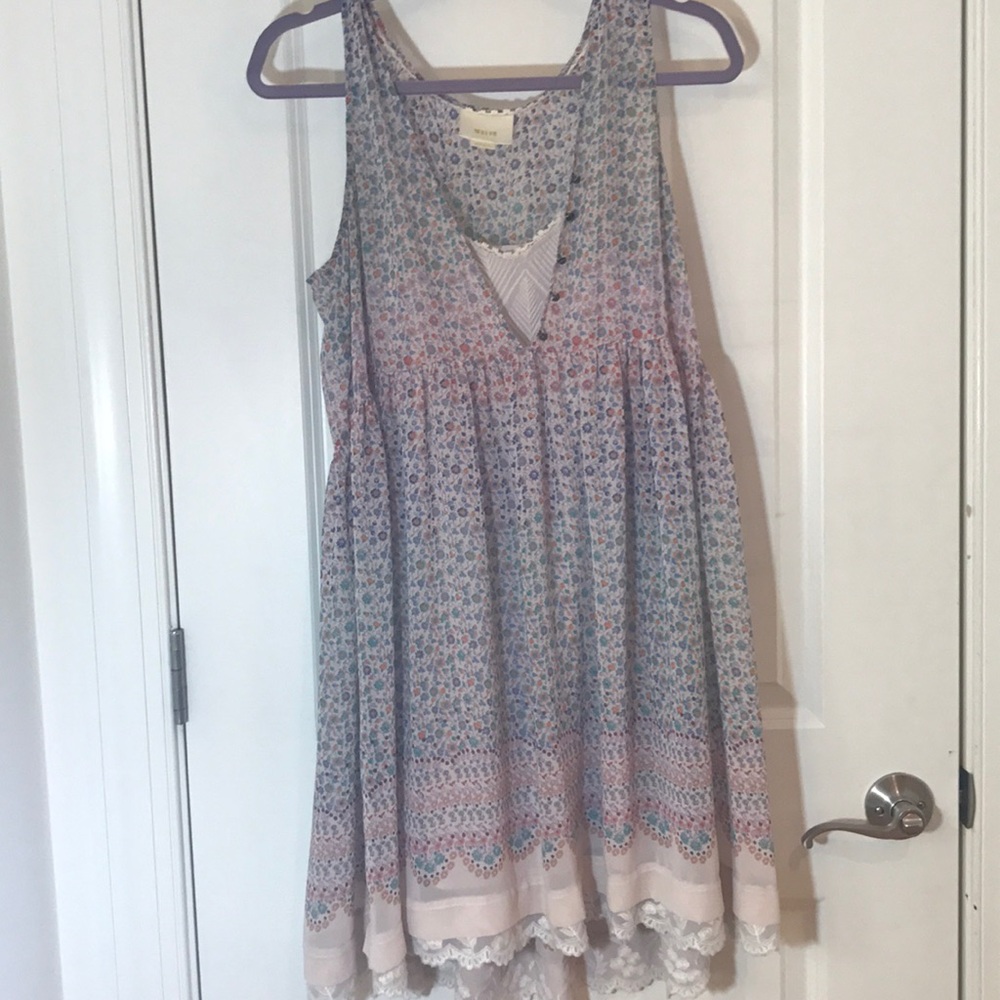 Anthropologie, floral, lacy, dress